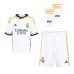 Real Madrid David Alaba #4 Replika babykläder Hemmaställ Barn 2023-24 Kortärmad (+ korta byxor)